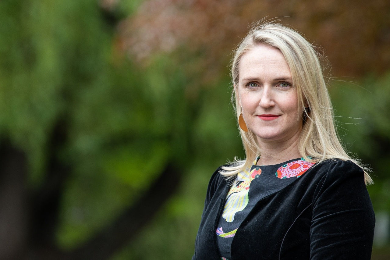 Photo of Professor Elizabeth Macpherson with blurred background